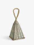 John Lewis Willow Pyramid Door Stop, Grey