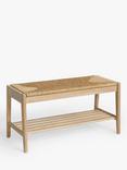 John Lewis Bound Weave Shoe Bench, Natural