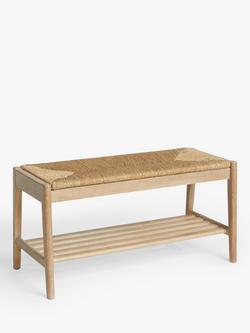 John Lewis Bound Weave Shoe Bench, Natural, Natural