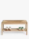 John Lewis Bound Weave Shoe Bench, Natural