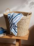 John Lewis Slouchy Oval Seagrass Basket, Natural