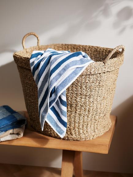 John Lewis Slouchy Oval Seagrass Basket, Natural - view 2, Natural