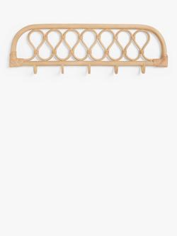 John Lewis Rattan Wall Hooks, Natural, Natural