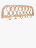 John Lewis Rattan Wall Hooks, Natural