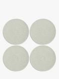 John Lewis Woven Cotton Blend Round Placemat, Set of 4, Seafoam