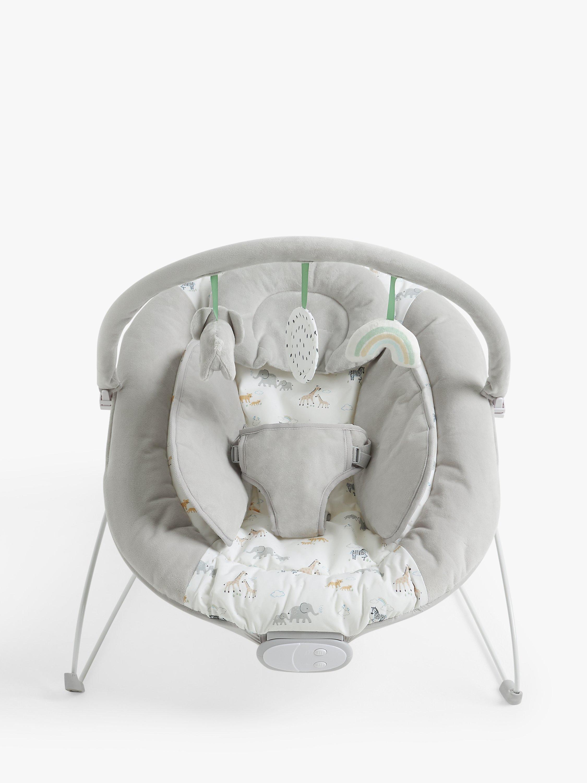 John Lewis Safari Baby Bouncer Grey