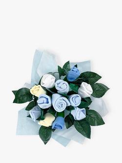 Babyblooms Welcome Baby Clothes Posy Bouquet - view 2, Blue