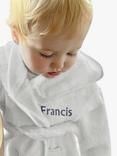 Babyblooms Personalised Baby Bathrobe, Blue