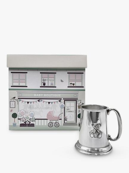 Babyblooms Christening Pewter Tankard, Silver, Silver