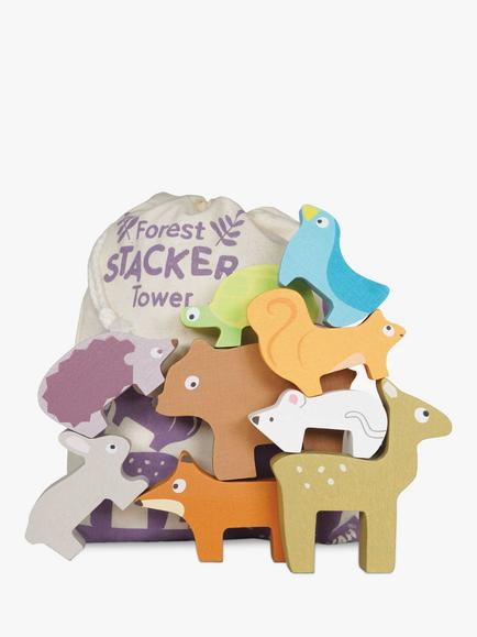 Le Toy Van Forest Animals Wooden Stacking Toy, 