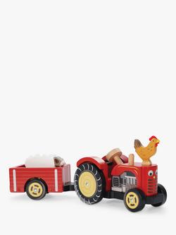 Le Toy Van Red Wooden Tractor - view 2, 
