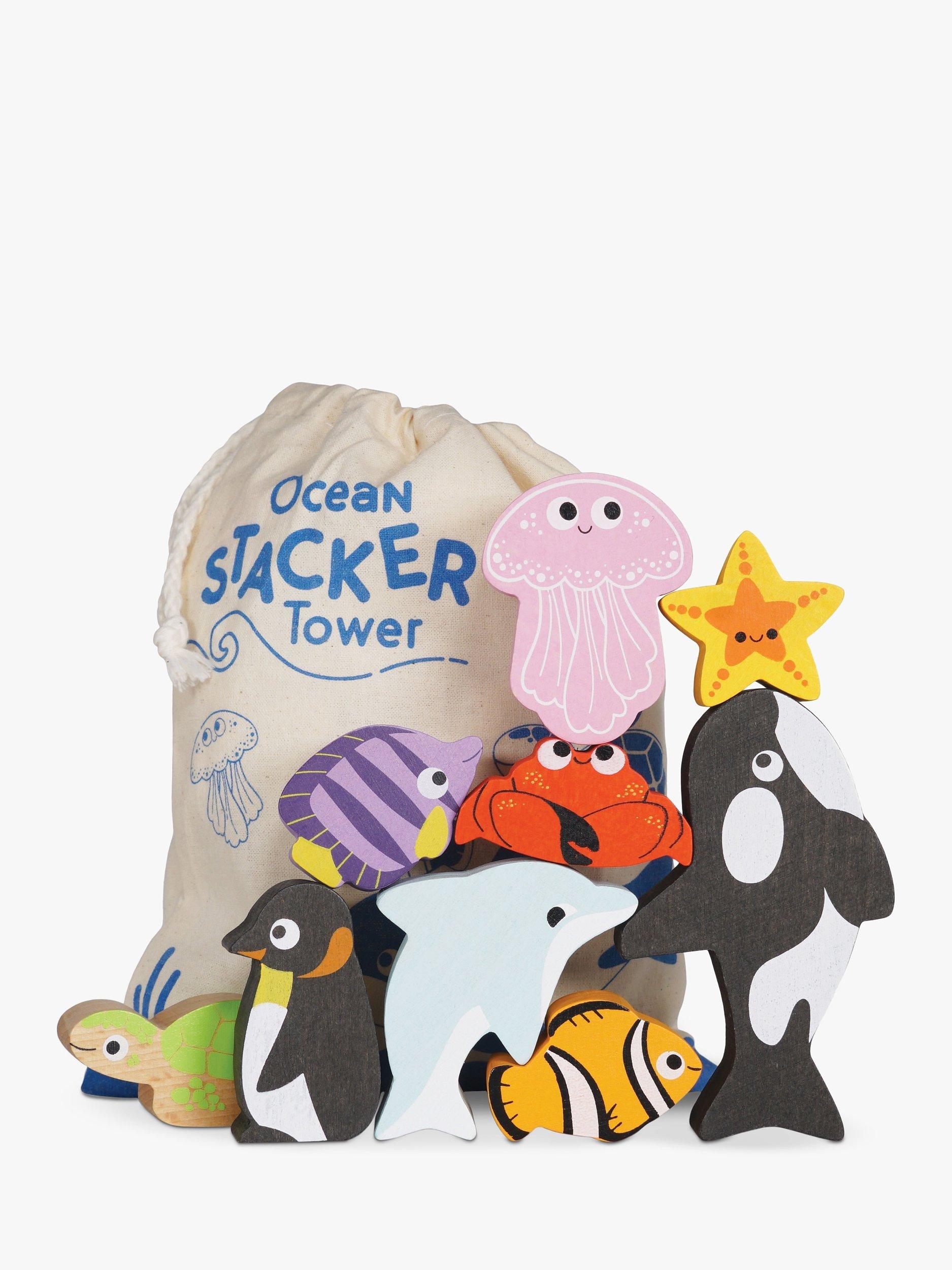 Le Toy Van Ocean Wooden Animal Stacking Toy