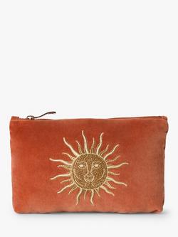 Elizabeth Scarlett Sun Goddess Mini Pouch, Rust, Rust