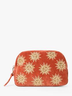 Elizabeth Scarlett Sun Goddess Cosmetics Bag, Rust, Rust