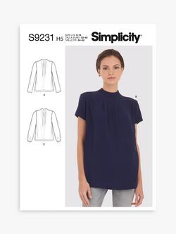 Simplicity Misses' Blouses Sewing Pattern, S9231, Multi