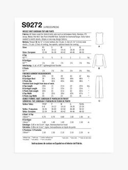 Simplicity Misses' Knit Cardigan Top and Pants Sewing Pattern, S9272 - view 2, Multi
