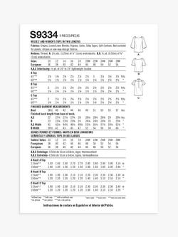 Simplicity Misses' and Women's Tops in Two Lengths Sewing Pattern, S9334 - view 2, Multi