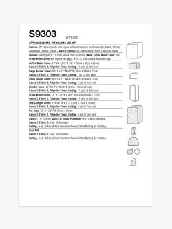 Simplicity Appliance Cover and Kitchen Textiles Sewing Pattern, S9303 - view 2, Multi