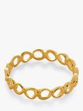 Monica Vinader Nura Open Stacking Ring, Gold