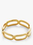 Monica Vinader Paperclip Stacking Ring, Gold