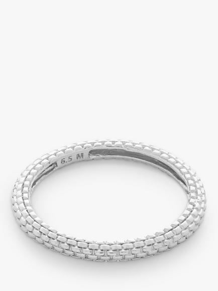 Monica Vinader Heirloom Stacking Ring, Silver, Silver