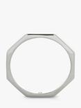 Monica Vinader Octagon Stacking Ring, Silver
