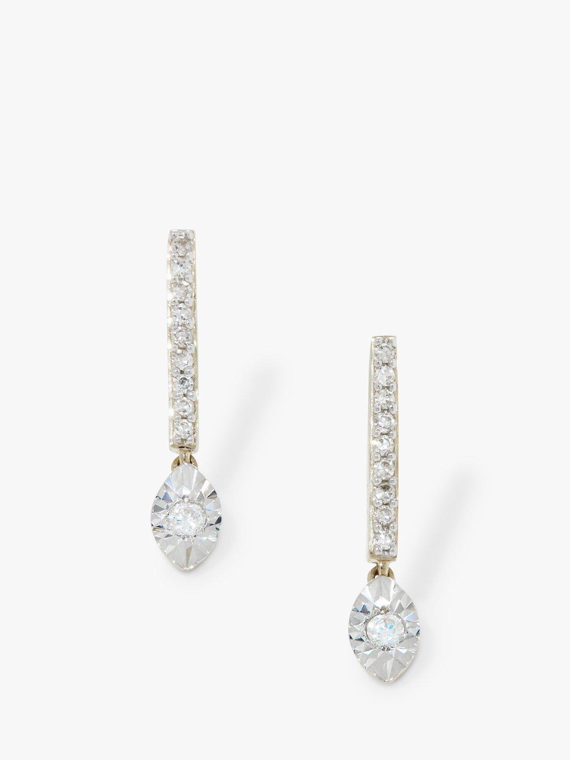 Product image 1 of 4, which shows Monica Vinader 14ct Gold Diamond Stud Earrings