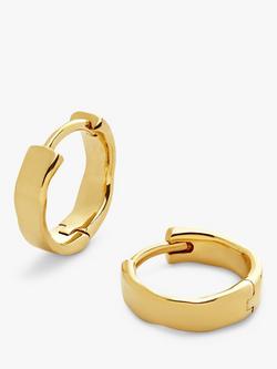 Monica Vinader Siren Muse Huggie Earrings, Gold, Gold
