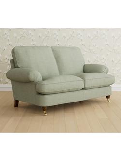 Laura Ashley Beaumaris Small 2 Seater Sofa, Teak Leg, Anneliese Sage
