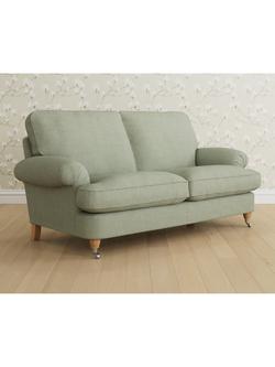 Laura Ashley Beaumaris Medium 2 Seater Sofa, Oak Leg, Anneliese Sage
