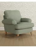 Laura Ashley Beaumaris Armchair, Oak Leg, Anneliese Sage