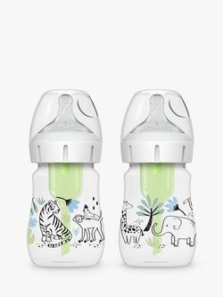 Dr Brown’s Anti-Colic Options+ Jungle Baby Bottle, Pack of 2, 150ml, Jungle