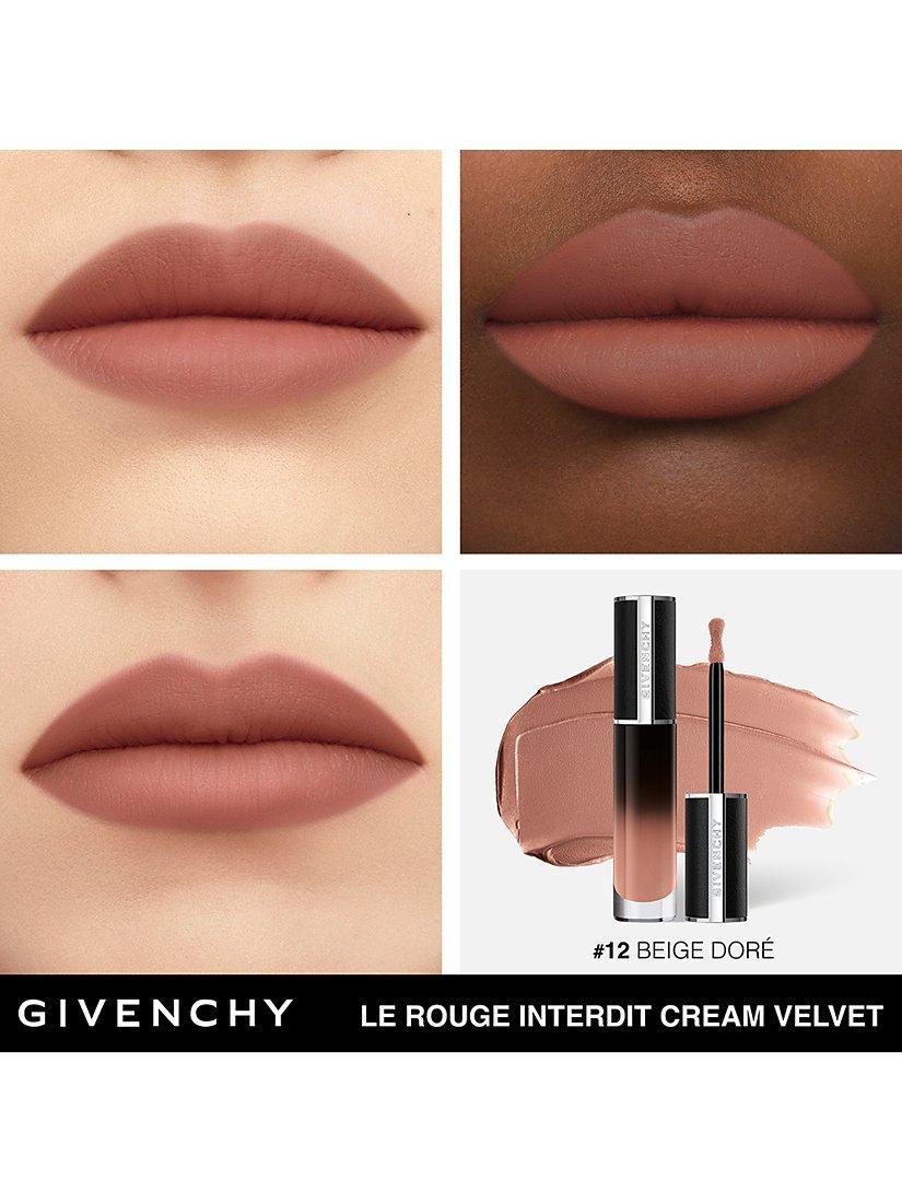 Product image 3 of 7, which shows Givenchy Le Rouge Interdit Cream Velvet Lipstick, 12 Beige Doré