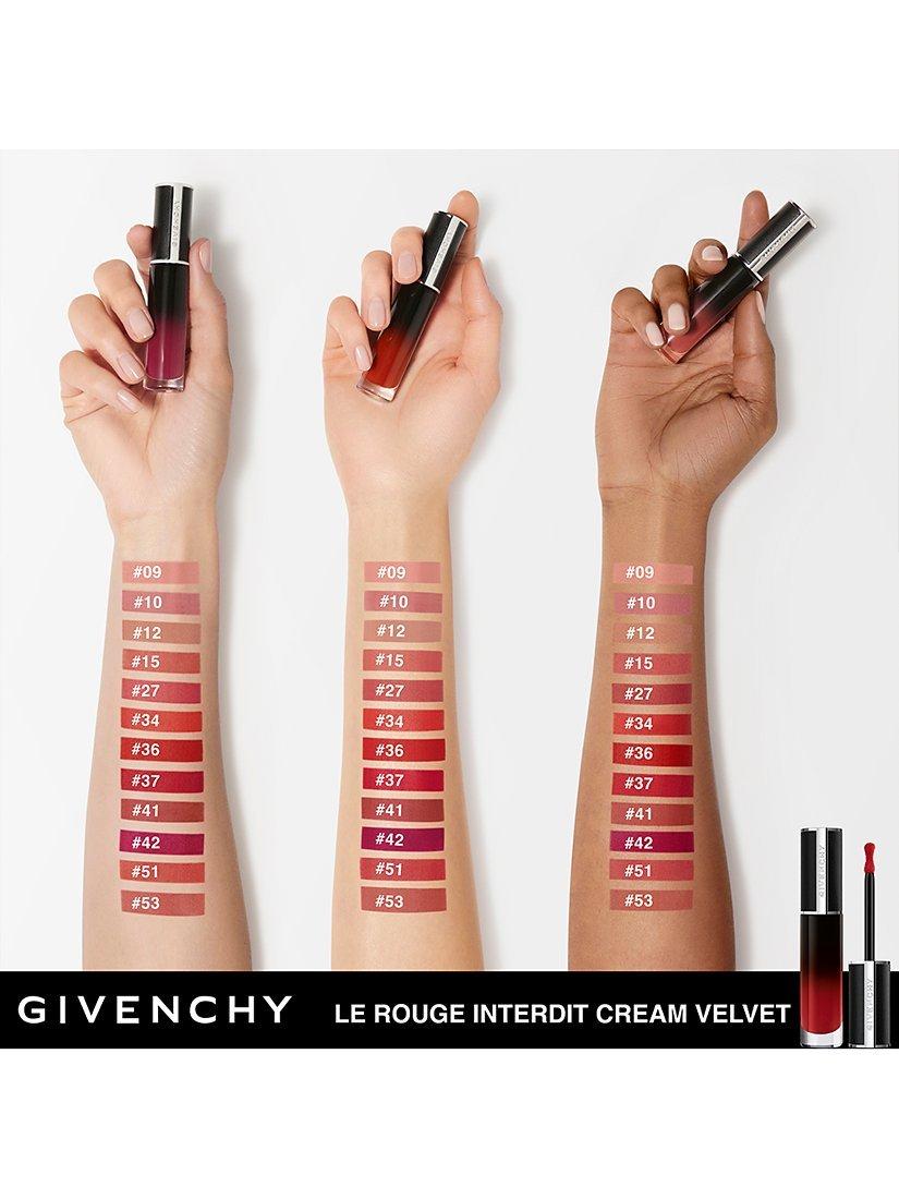 Product image 4 of 7, which shows Givenchy Le Rouge Interdit Cream Velvet Lipstick, 34 Rouge Safran