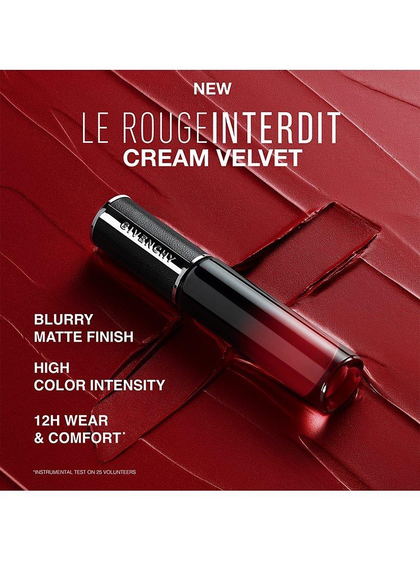 Product image 5 of 7, which shows Givenchy Le Rouge Interdit Cream Velvet Lipstick, 34 Rouge Safran