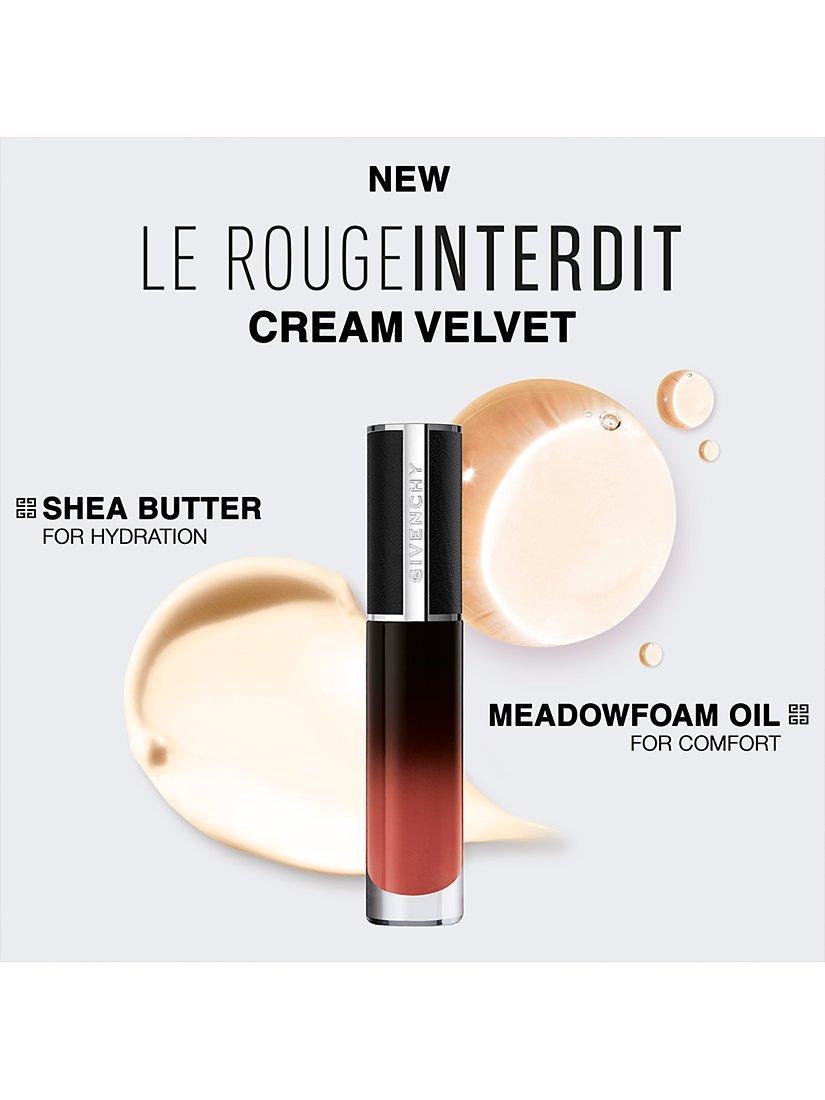 Product image 6 of 7, which shows Givenchy Le Rouge Interdit Cream Velvet Lipstick, 34 Rouge Safran