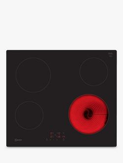 Neff N50 T16NBE1L 60cm Ceramic Hob, Black Glass