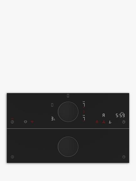 Neff N90 T68FUV4L0 80cm Induction Hob - view 2, Black Glass