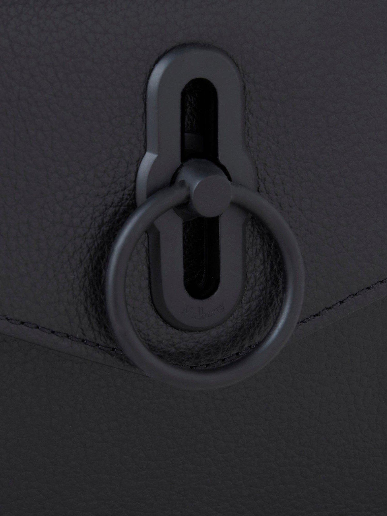 Product image 5 of 5, which shows Mulberry Small Amberley Small Classic Grain Leather Crossbody Bag, Black