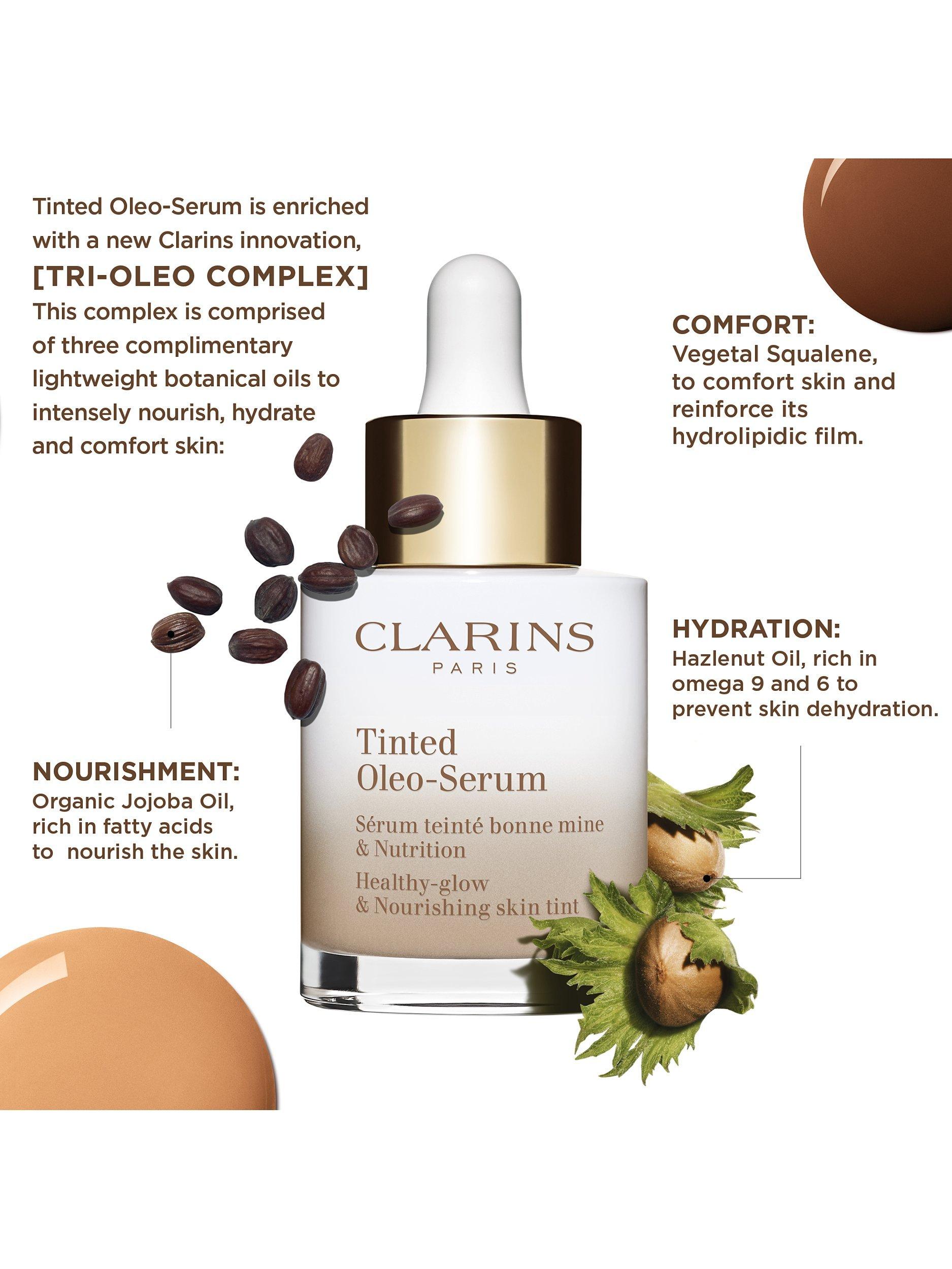 Product image 2 of 7, which shows Clarins Tinted Oleo-Serum Foundation, 10