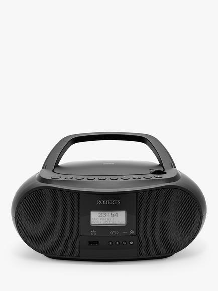 Roberts ZoomBox 4 DAB/DAB+/FM/CD Bluetooth Radio, Black