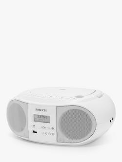 Roberts ZoomBox 4 DAB/DAB+/FM/CD Bluetooth Radio - view 2, White