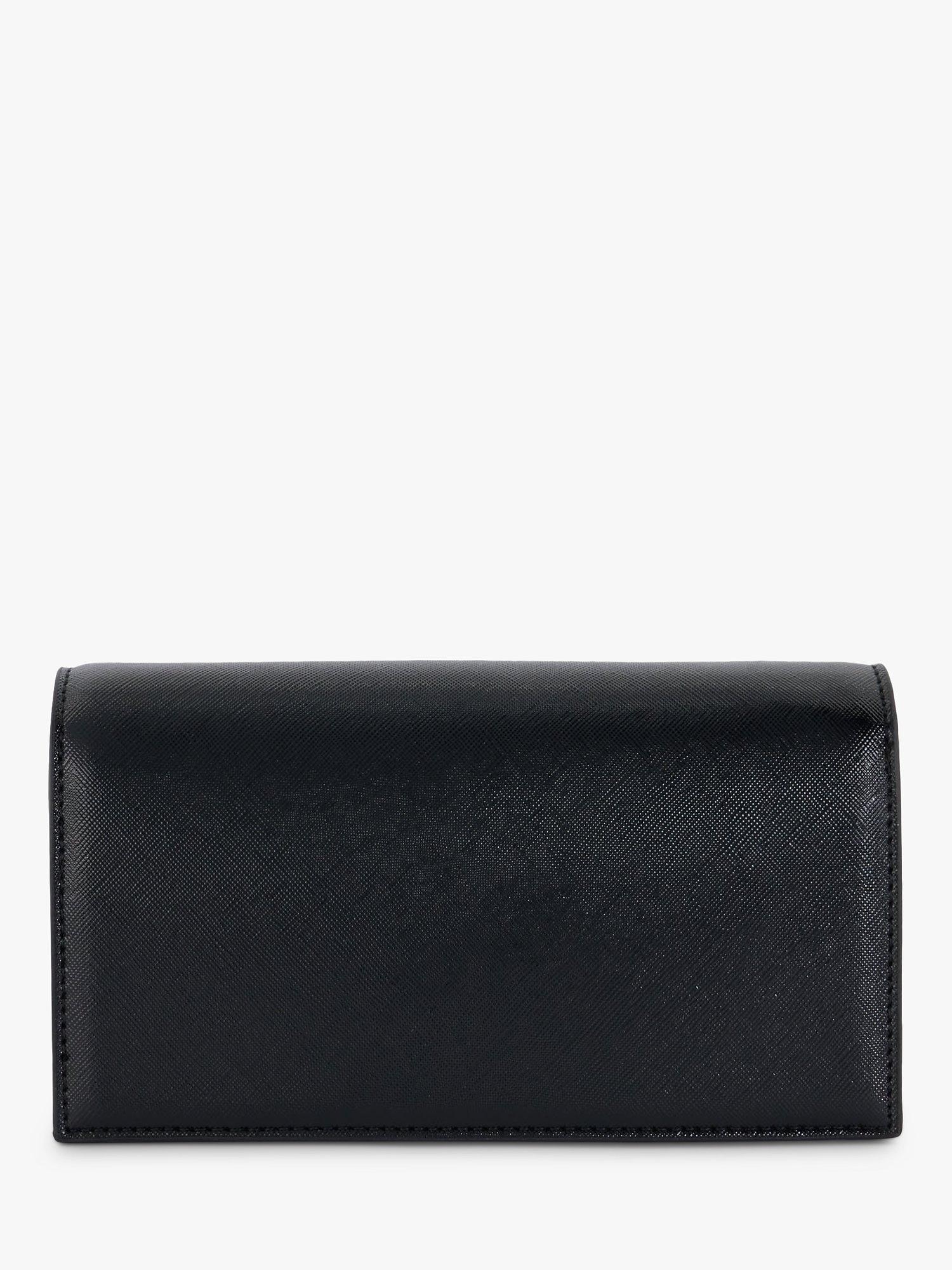 Dune Sapphire Large Flapover Purse, Black