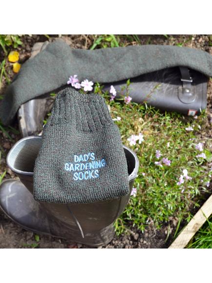 Solesmith Personalised Wellies Gardening Socks, Green, Small - view 2, Green