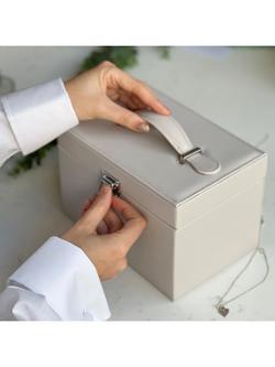 Solesmith Personalised Hidden Message Jewellery Box, Grey - view 2, Grey