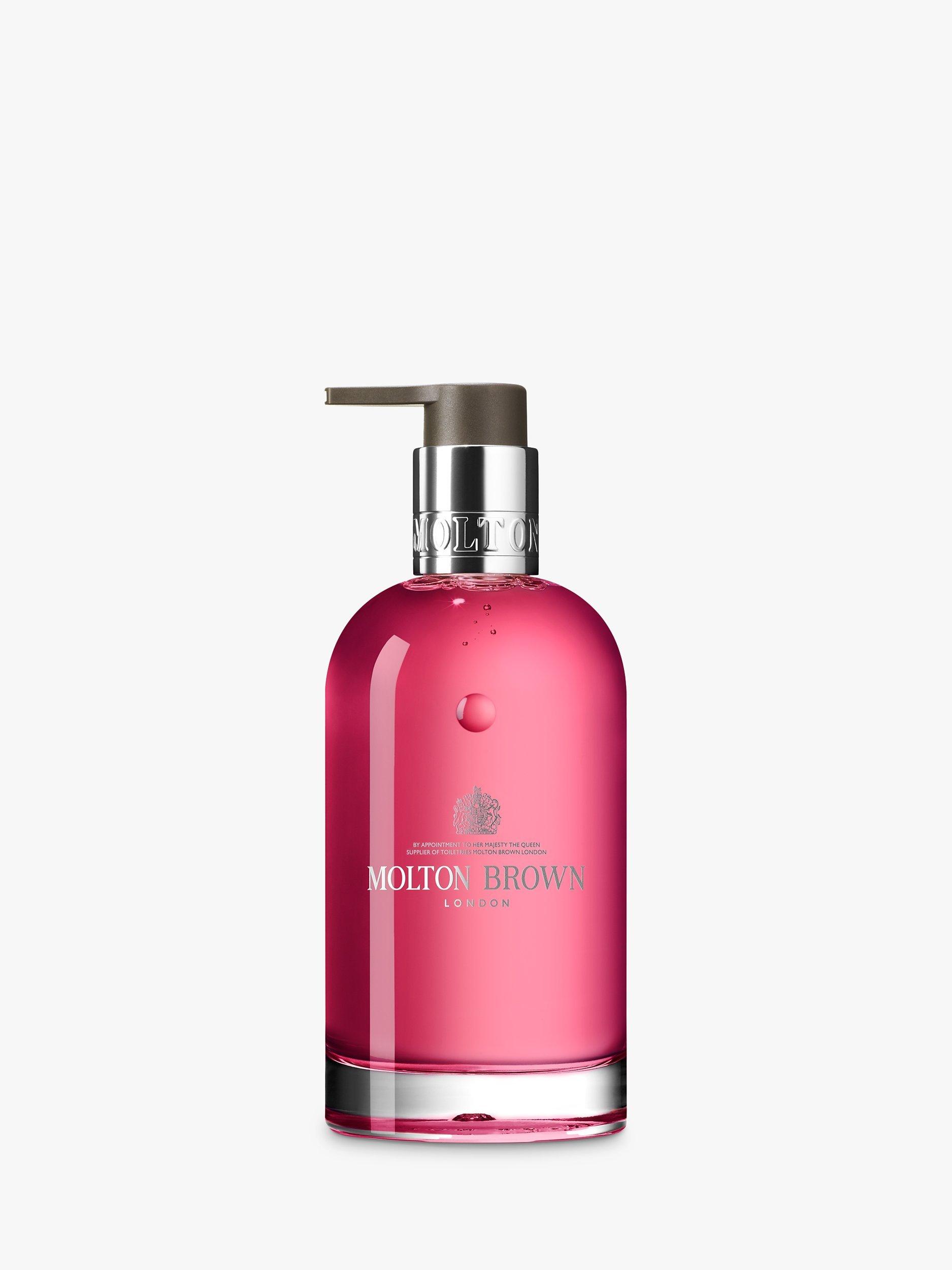 Product image 1 of 1, which shows Molton Brown Fiery Pink Pepper Fine Liquid Hand Wash Glass Bottle, 200ml