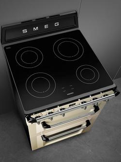Smeg Victoria TR62 60cm Electric Range Cooker with Induction Hob - view 2, Cream