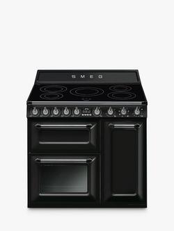 Smeg Victoria TR93I 90cm Electric Range Cooker with Induction Hob, Black