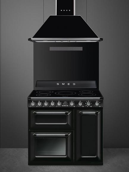 Smeg Victoria TR931 90cm Electric Range Cooker with Induction Hob - view 2, Black