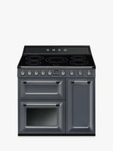 Smeg Victoria TR93I 90cm Electric Range Cooker with Induction Hob, Slate Grey